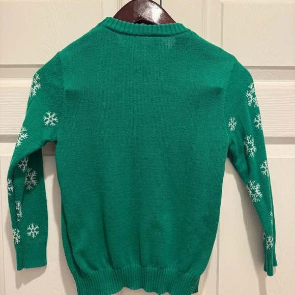 Kid’s Dr. Seuss Green Grinch Sweater - Size S - Picture 2 of 3